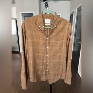 Billy Reid plaid lightweight cotton shirt